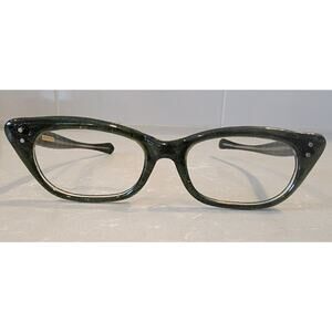 VTG Granycore LUMAR 956 EYEGLASSES FRAME ONLY GREEN SPARKLE - Glasses